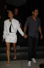 COURTNEY LAINE MAZZA Leaves Catch Steak in Los Angeles 08/04/2023