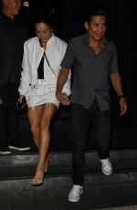 COURTNEY LAINE MAZZA Leaves Catch Steak in Los Angeles 08/04/2023