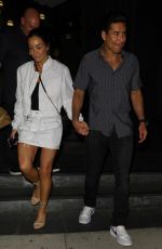 COURTNEY LAINE MAZZA Leaves Catch Steak in Los Angeles 08/04/2023