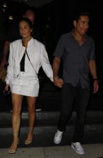 COURTNEY LAINE MAZZA Leaves Catch Steak in Los Angeles 08/04/2023