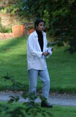 DAKOTA FANNING and ISHANA SHYAMALAN on the Set of The Watchers in Ireland 08/17/2023