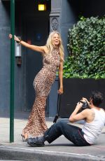 DAPHNE GROENEVELD at a Photoshoot in New York 08/23/2023
