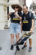 DEBRA MESSING at SAG/AFTRA Strike in New York 08/21/2023