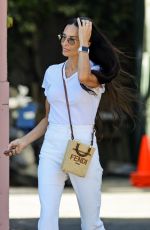 DEMI MOORE Leaves a Hair Salon in West Hollywood 08/27/2023