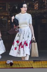 DITA VON TEESE Out Shopping with a Friend in Los Angeles 08/19/2023