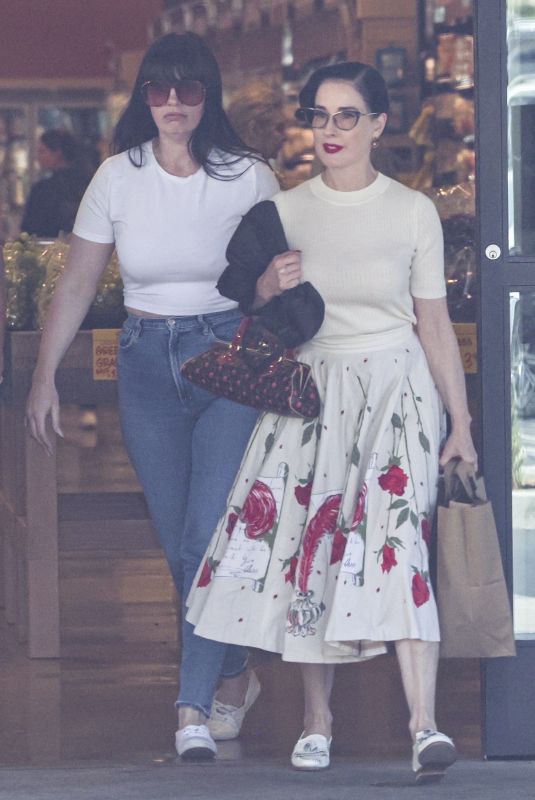 DITA VON TEESE Out Shopping with a Friend in Los Angeles 08/19/2023