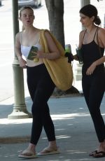 ELE FANNING Leaves a Gym with a riend in Los Angeles 07/31/2023