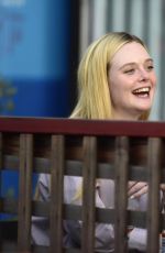 ELLE FANNING Out to Eat with a Friend in Los Angeles 08/16/2023