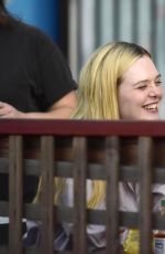 ELLE FANNING Out to Eat with a Friend in Los Angeles 08/16/2023