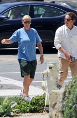 ELLEN DEGENERES Leaves a Restaurant with a Friend in Santa Barbara 08/01/2023