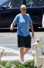 ELLEN DEGENERES Leaves a Restaurant with a Friend in Santa Barbara 08/01/2023