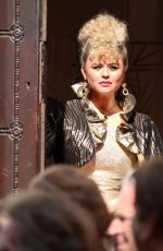 EMILY ATACK on the Set of New Disney+ Series Rivals in Bristol 07/25/2023