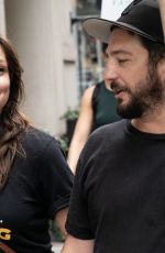EMILY MEADE at WGA and SAG-AFTRA Strike at Netflix and Warner Bros. Discovery Offices in New York 08/14/2023