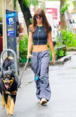 EMILY RATAJKOWSKI Out with Her Dog Colombo in New York 08/30/2023