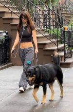 EMILY RATAJKOWSKI Out with Her Dog Colombo in New York 08/30/2023