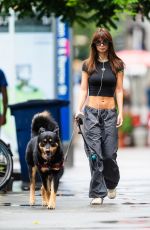 EMILY RATAJKOWSKI Out with Her Dog in New York 08/30/2023