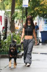 EMILY RATAJKOWSKI Out with Her Dog in New York 08/30/2023