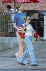EMMA ROBERTS and Cody John Out for Lunch in Los Angeles 08/07/2023