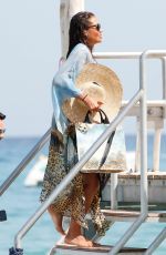 EMMA WEYMOUTH Arrives at Club 55 in Saint Tropez 08/18/2023