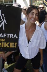 FERNANDA ROMERO at SAG-AFTRA and WGA Strike at Warner Brothers Studios in Burbank 08/18/2023