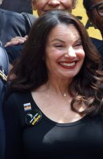 FRAN DRESCHER at SAG Strike in New York 08/01/2023