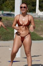 FRANCIA RAISA in Bikini Playing Volleyball at a Beach in Malibu 07/31/2023