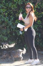 FRANCIA RAISA Out with Her Dog in Los Angeles 08/04/2023