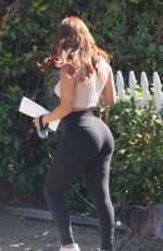 FRANCIA RAISA Out with Her Dog in Los Angeles 08/04/2023