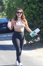 FRANCIA RAISA Out with Her Dog in Los Angeles 08/04/2023