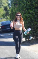 FRANCIA RAISA Out with Her Dog in Los Angeles 08/04/2023