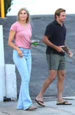 GABRIELLE RECCE and Laird Hamilton on a Dinner Date at Caffe Delfini Italian Restaurant in Santa Monica 08/04/2023