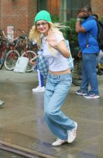 GIGI HADID Leaves a Photoshoot at Bowery Hotel in New York 08/10/2023