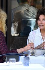 GINA GERSHON Out for Lunch with a Friend at One White Street in New York 08/18/2023
