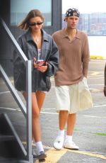 HAILEY and Justin BIEBER Arrives at Air Pegasus Heliport in New York 08/29/2023