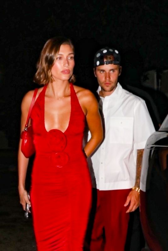 HAILEY and Justin BIEBER Leaves The Nice Guy in West Hollywood 08/04/2023