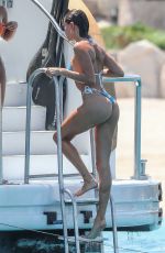 HAILEY BIEBER in Bikini at a Yacht in Cabo San Lucas 08/25/2023
