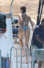 HAILEY BIEBER in Bikini at a Yacht in Cabo San Lucas 08/25/2023