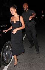 HAILEY BIEBER Out for Dinner at Giorgio Baldi in Santa Monica 08/19/2023