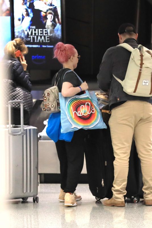 HAYDEN PANETTIERE and Brian Hickerson at LAX Airport 08/25/2023