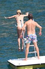 HEATHER GRAHAM and John de Neufville on Holiday on Amalfi Coast 08/22/2023
