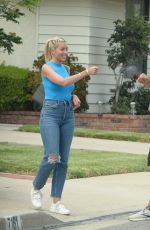 HEATHER RAE YOUNG Filming Their Show The Flipping El Moussa