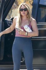 HILARY DUFF Heading for a Workout Session in Sherman Oakes 08/07/2023