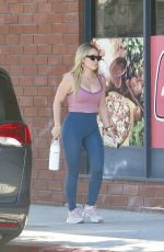 HILARY DUFF Heading for a Workout Session in Sherman Oakes 08/07/2023