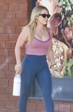 HILARY DUFF Heading for a Workout Session in Sherman Oakes 08/07/2023