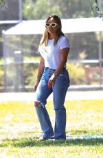 HILARY DUFF Out at a Park in Sherman Oaks 08/04/2023
