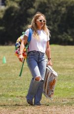 HILARY DUFF Out at a Park in Sherman Oaks 08/04/2023
