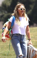 HILARY DUFF Out at a Park in Sherman Oaks 08/04/2023