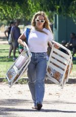 HILARY DUFF Out at a Park in Sherman Oaks 08/04/2023