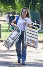 HILARY DUFF Out at a Park in Sherman Oaks 08/04/2023