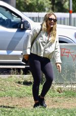HILARY DUFF Outa at a Park in Sherman Oaks 08/25/2023